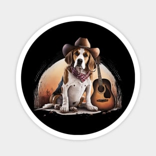 Country Beagle Magnet